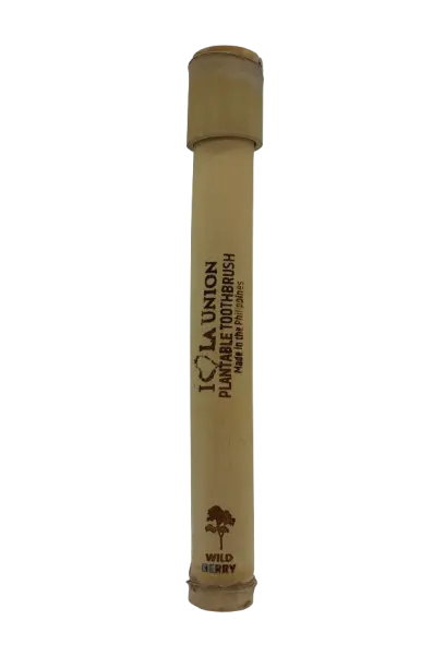 Plantable Toothbrush in Bamboo Casing-Wild Berry Seed 1pc.