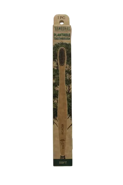 Plantable Toothbrush in Paper Box-Acacia Seed 1pc.