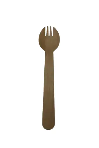 [ENO0WPD] Bamboo Birch Spork (25pcs/pack)